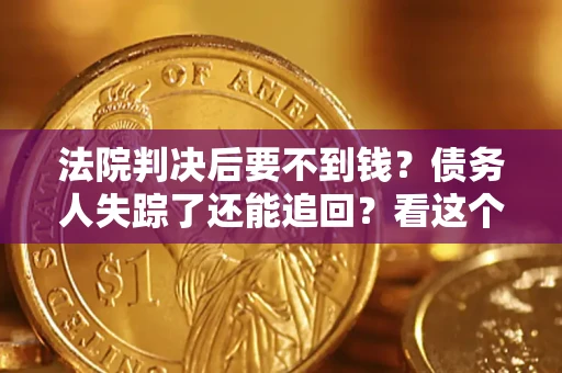 武汉法院判决后要不到钱？债务人失踪了还能追回？看这个方法！