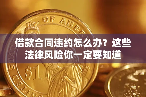 武汉借款合同违约怎么办？这些法律风险你一定要知道