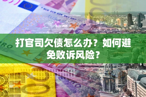 武汉打官司欠债怎么办？如何避免败诉风险？