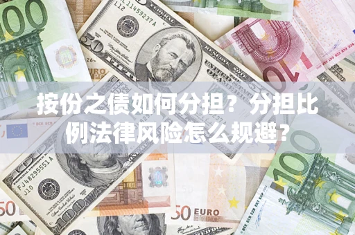 武汉按份之债如何分担？分担比例法律风险怎么规避？