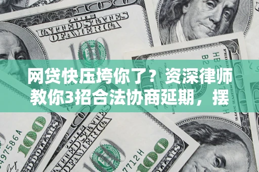 武汉网贷快压垮你了？资深律师教你3招合法协商延期，摆脱暴力催收！