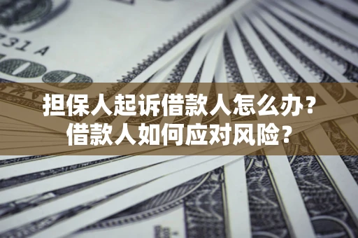 武汉担保人起诉借款人怎么办？借款人如何应对风险？