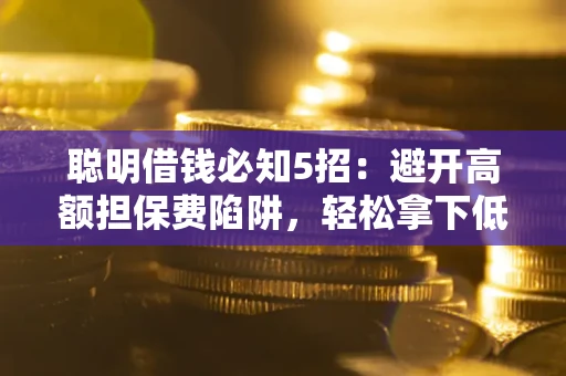 武汉聪明借钱必知5招：避开高额担保费陷阱，轻松拿下低息贷款