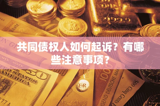 武汉共同债权人如何起诉？有哪些注意事项？