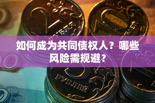 武汉如何成为共同债权人？哪些风险需规避？